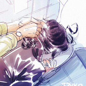 Dyko's profile picture, showing Sherlock throwing up